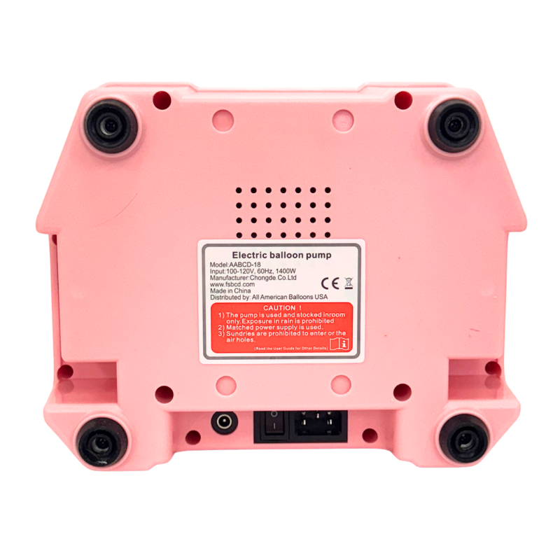 Pink CD-618 Quantitative Electric Balloon Inflator | Includes Digital Sizer & Foot Pedal!