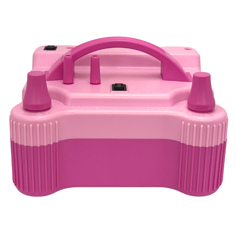 CD-508PRO Pink Double Nozzle Electric Balloon Inflator | 3 Inflation Speeds & Balloon Sizer!
