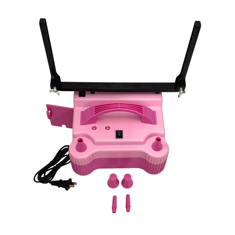 Balloon PRO Pink Double Nozzle Electric Balloon Inflator | 3 Inflation Speeds & Balloon Sizer!
