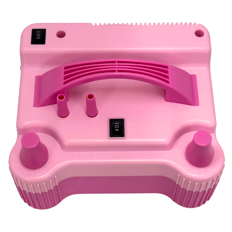 CD-508PRO Pink Double Nozzle Electric Balloon Inflator | 3 Inflation Speeds & Balloon Sizer!
