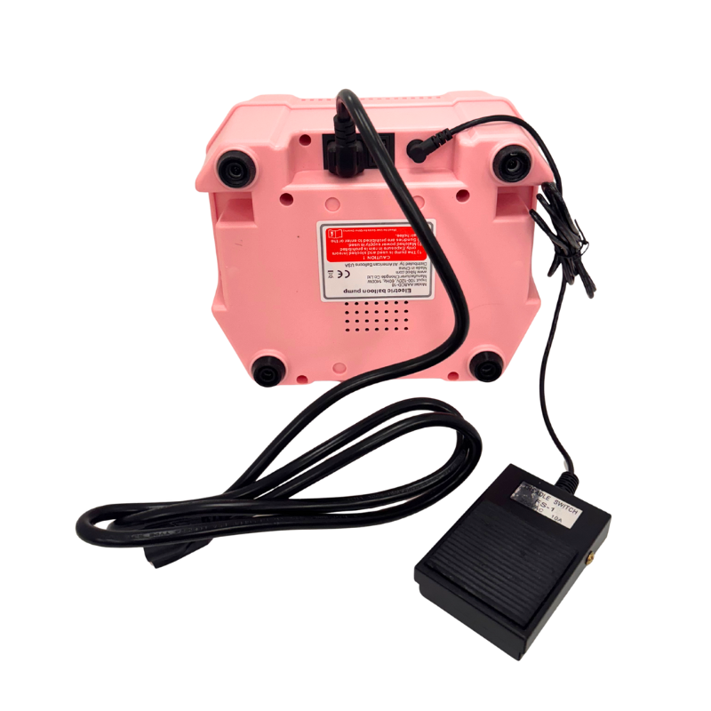 Pink CD-618 Quantitative Electric Balloon Inflator | Includes Digital Sizer & Foot Pedal!