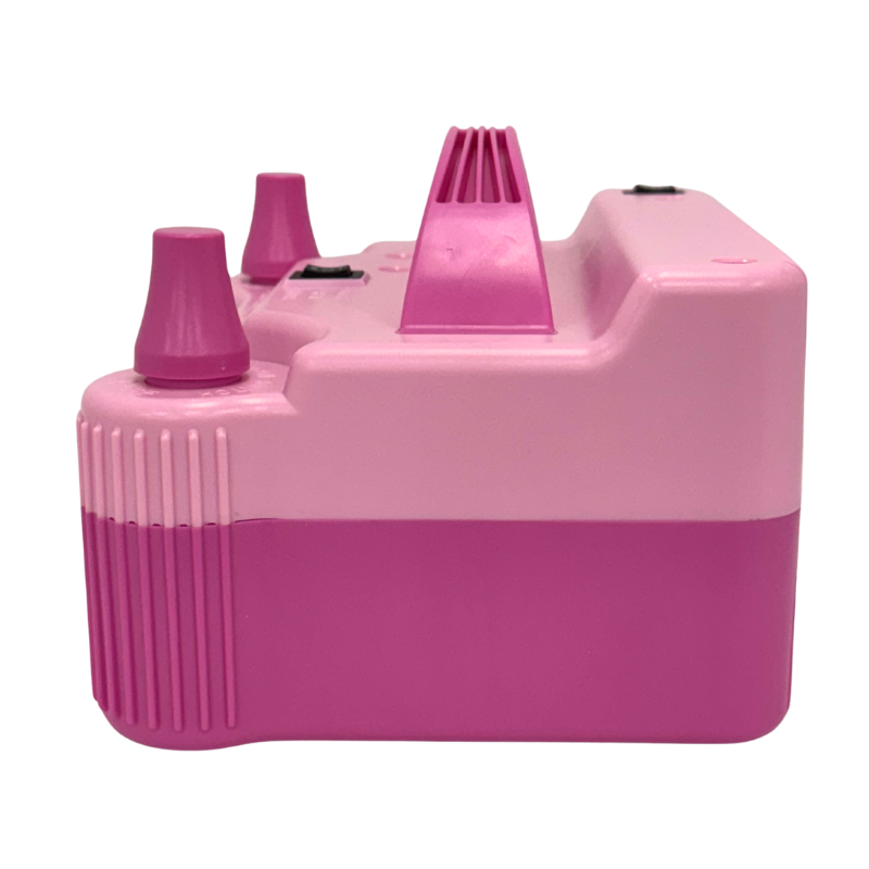 CD-508PRO Pink Double Nozzle Electric Balloon Inflator | 3 Inflation Speeds & Balloon Sizer!