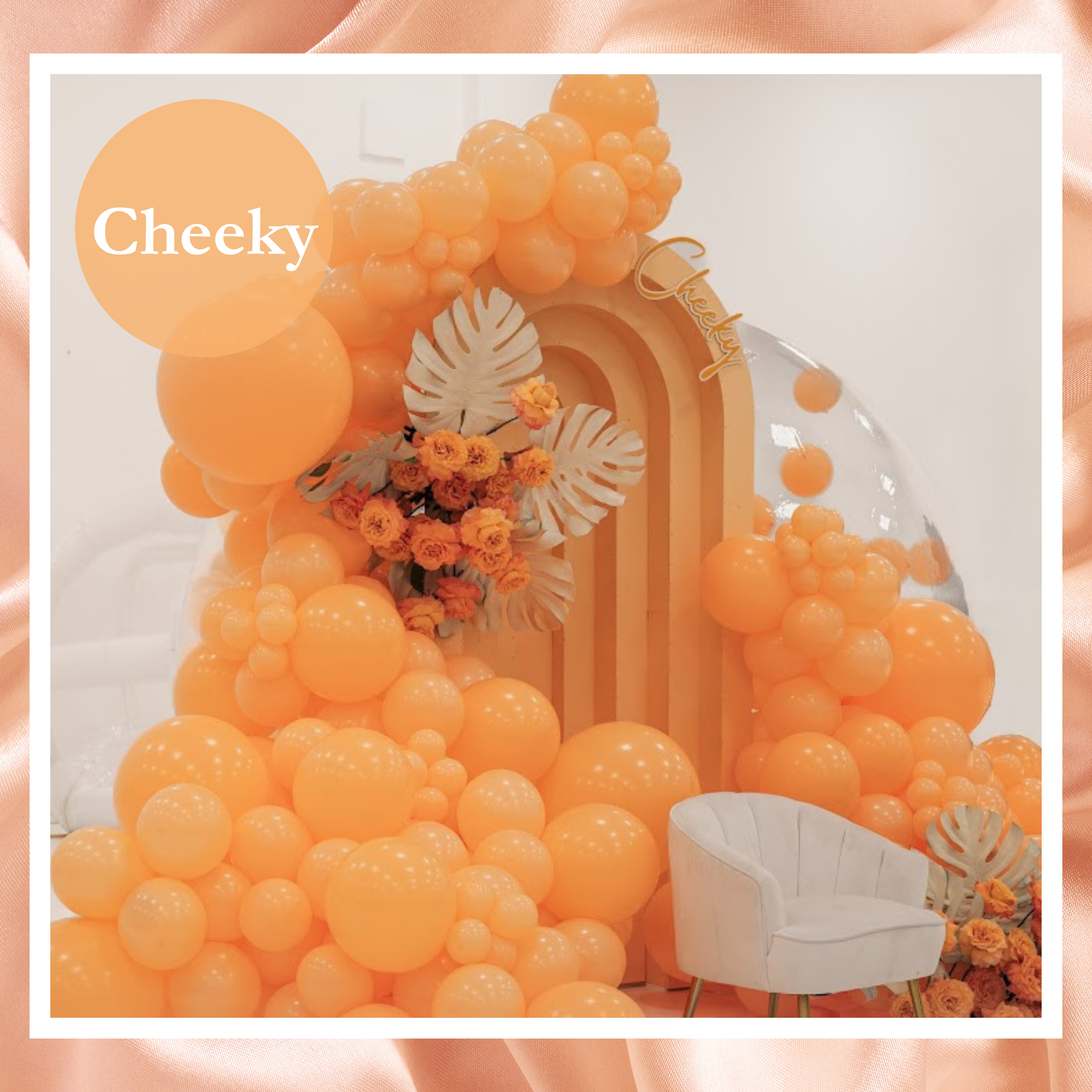 11" TUFTEX Cheeky - Peach Latex Balloons | 100 Count