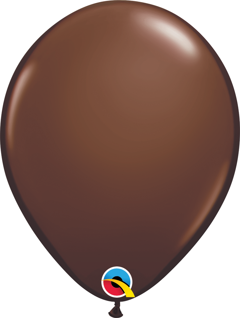 5" Qualatex Chocolate Brown Latex Balloons | 100 Count