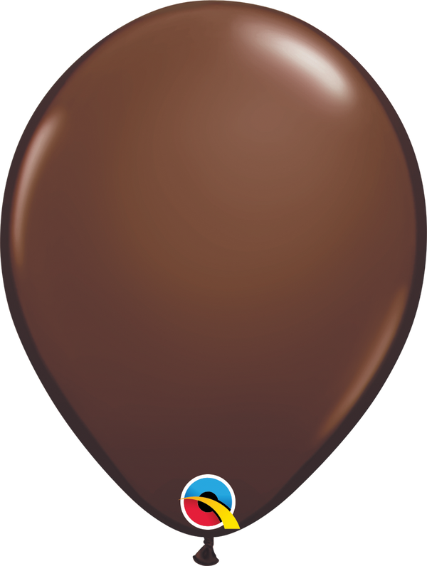 16" Qualatex Chocolate Brown Latex Balloons | 50 Count