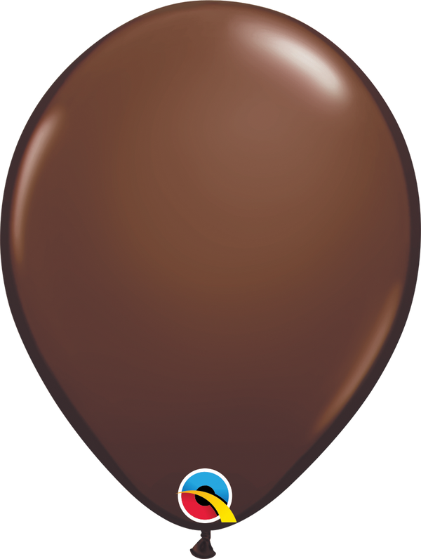 5" Qualatex Chocolate Brown Latex Balloons | 100 Count