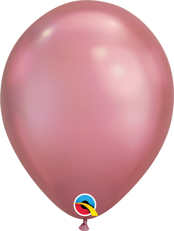 7" Qualatex Chrome Mauve Latex Balloons | 100 Count