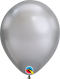 7" Qualatex Chrome Silver Latex Balloons | 100 Count