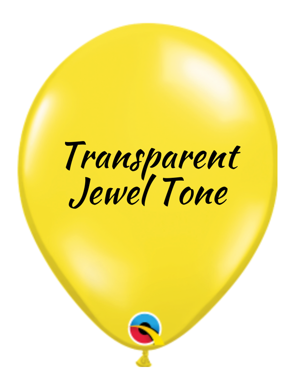 9" Qualatex Jewel Citrine Yellow Latex Balloons (Discontinued) | 100 Count