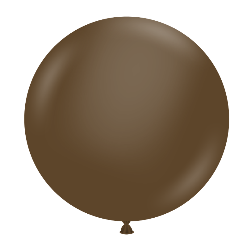 24" TUFTEX Cocoa Latex Balloons | 25 Count