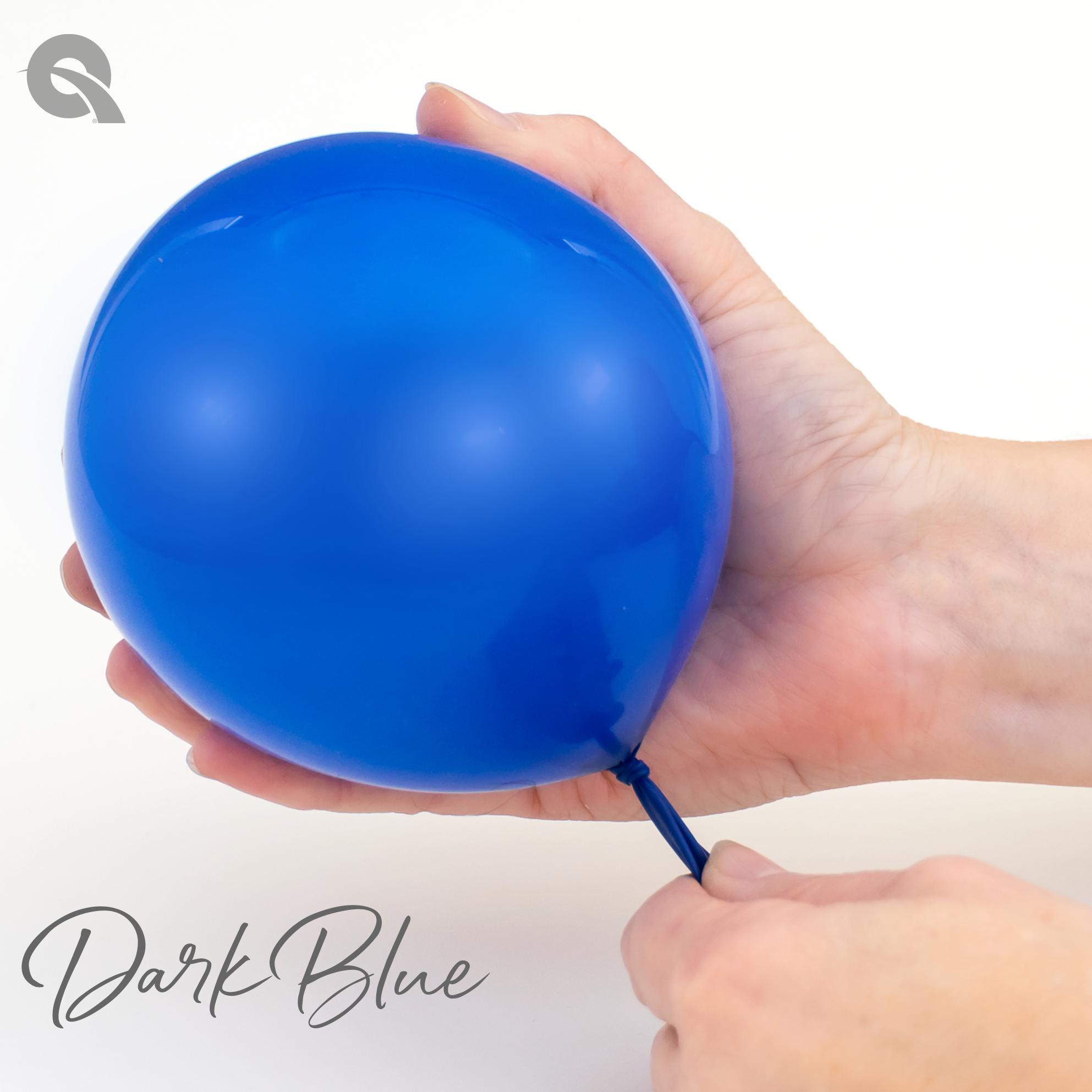9" Qualatex Dark Blue Latex Balloons | 100 Count