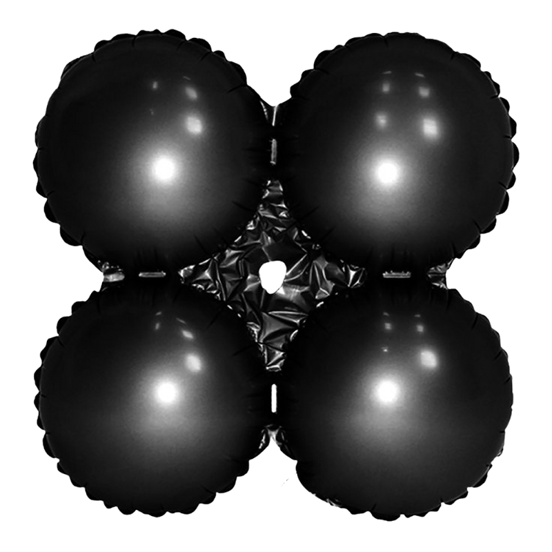 30" Mayflower Black Decorator Quad Foil Balloon