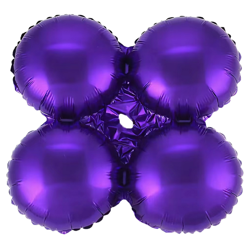 18" Mayflower Purple Decorator Quad Foil Balloon