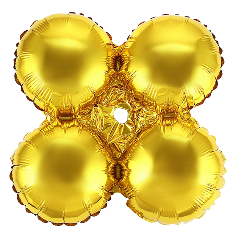 18" Mayflower Metlallic Gold Decorator Quad Foil Balloon