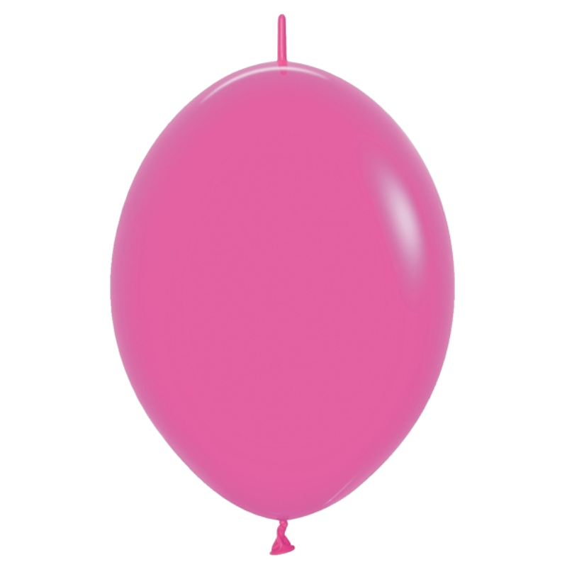 6" Sempertex Deluxe Fuchsia Link-O-Loon Latex Balloons (TH) | 50 Count