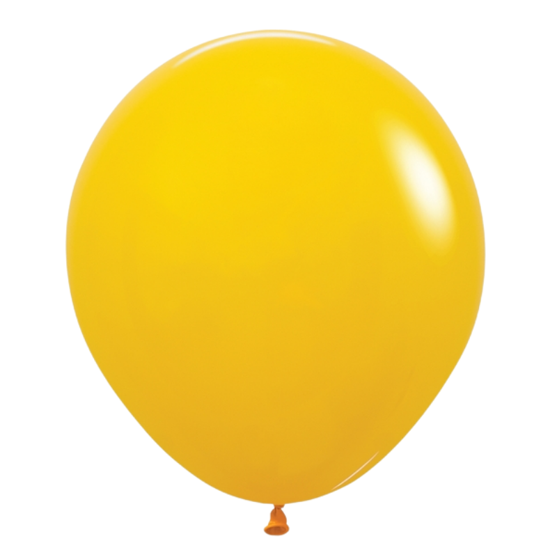 18" Sempertex Deluxe Honey Yellow Latex Balloons | 25 Count