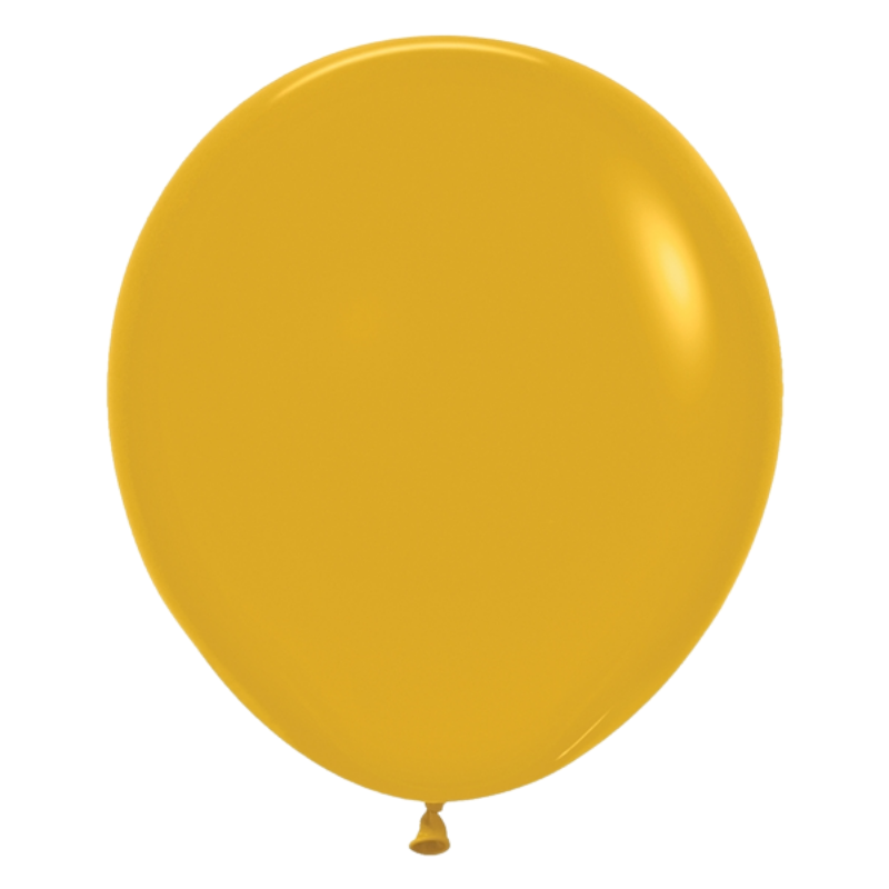 18" Sempertex Deluxe Mustard Latex Balloons | 25 Count