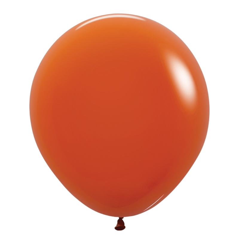 18" Sempertex Sunset Orange Latex Balloons | 25 Count