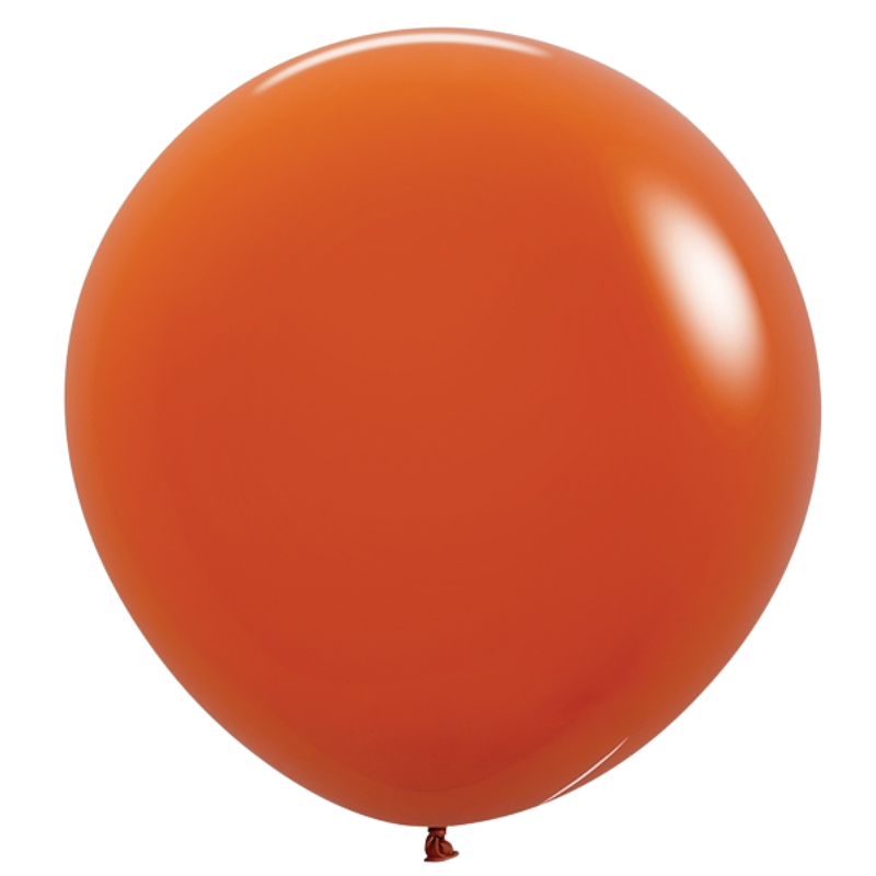 24" Sempertex Sunset Orange Latex Balloons | 10 Count