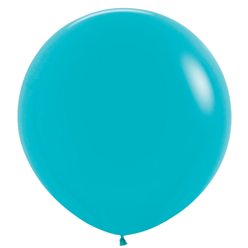 24" Sempertex Deluxe Turquoise Blue Latex Balloons | 10 Count