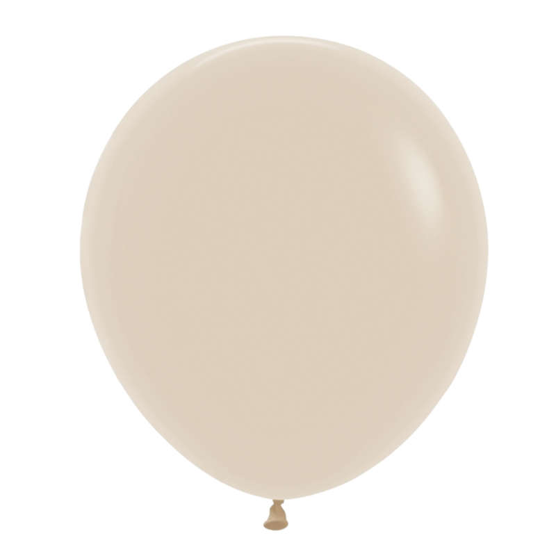 18" Sempertex Deluxe White Sand Latex Balloons | 25 Count