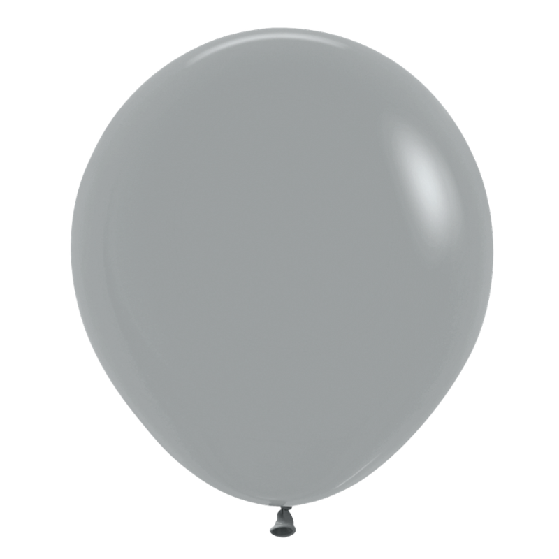 18" Sempertex Deluxe Urban Grey Latex Balloons | 25 Count