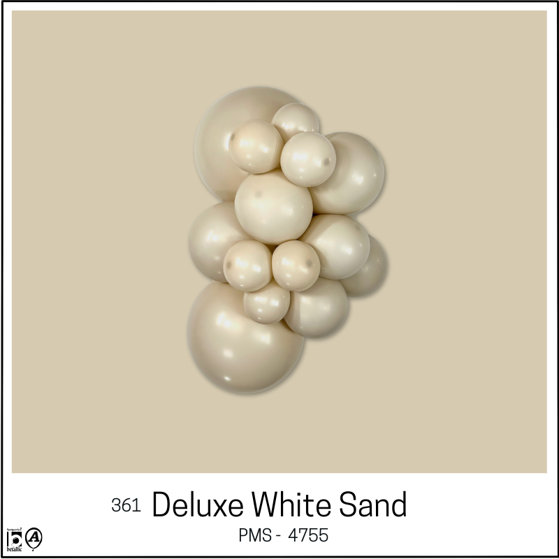 11" Sempertex Deluxe White Sand Latex Balloons | 100 Count
