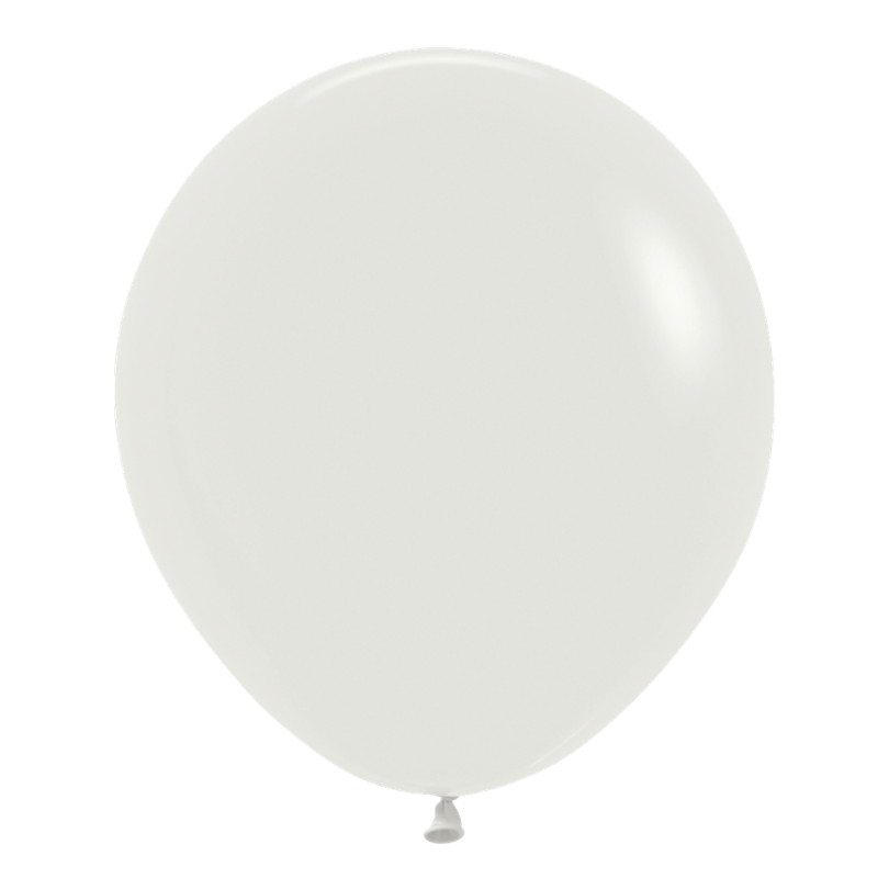 18" Sempertex Deluxe Almond White Latex Balloons | 25 Count