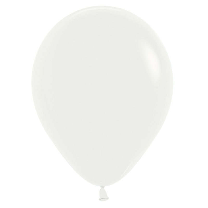 5" Sempertex Deluxe Almond White Latex Balloons | 100 Count