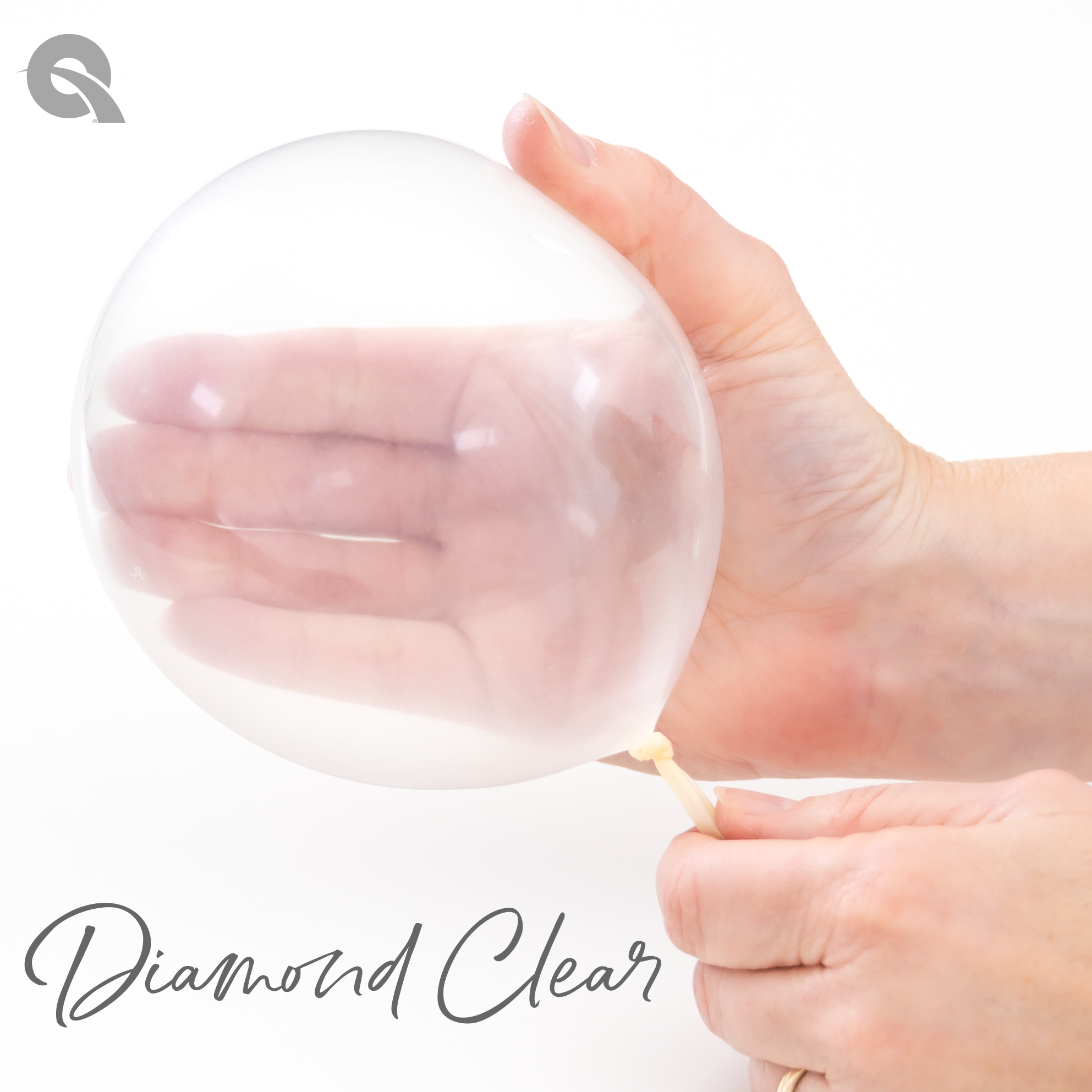 11" Qualatex Jewel Diamond Clear Latex Balloons | 100 Count