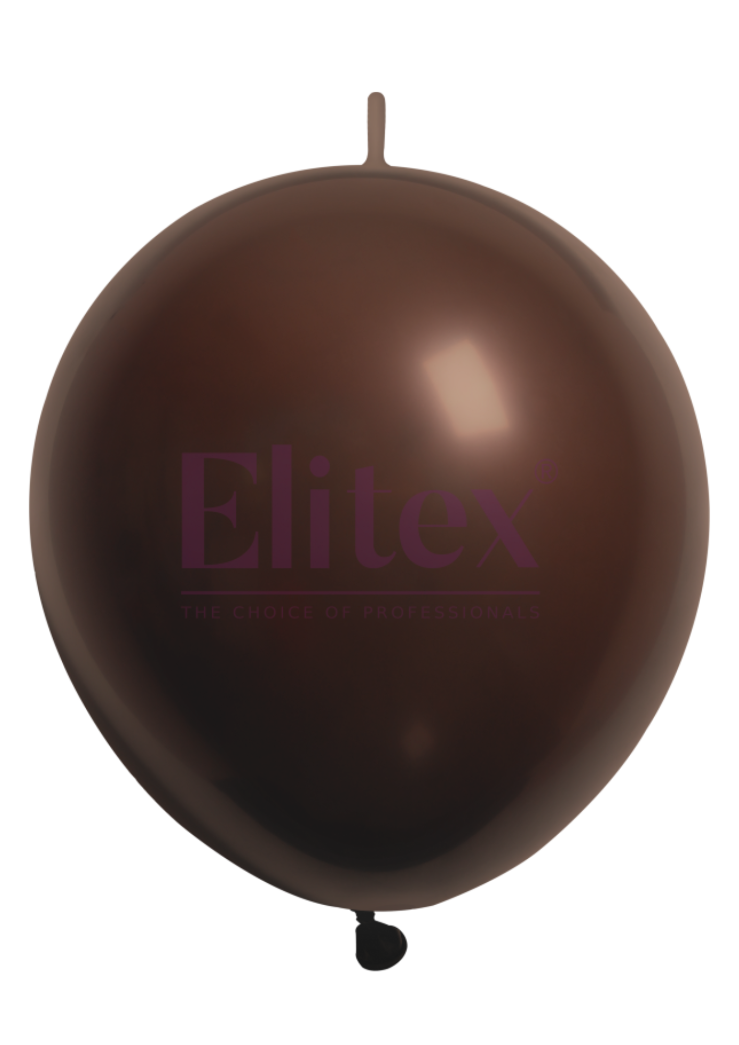 12" Elitex Brown Standard Link Latex Balloons | 100 Count