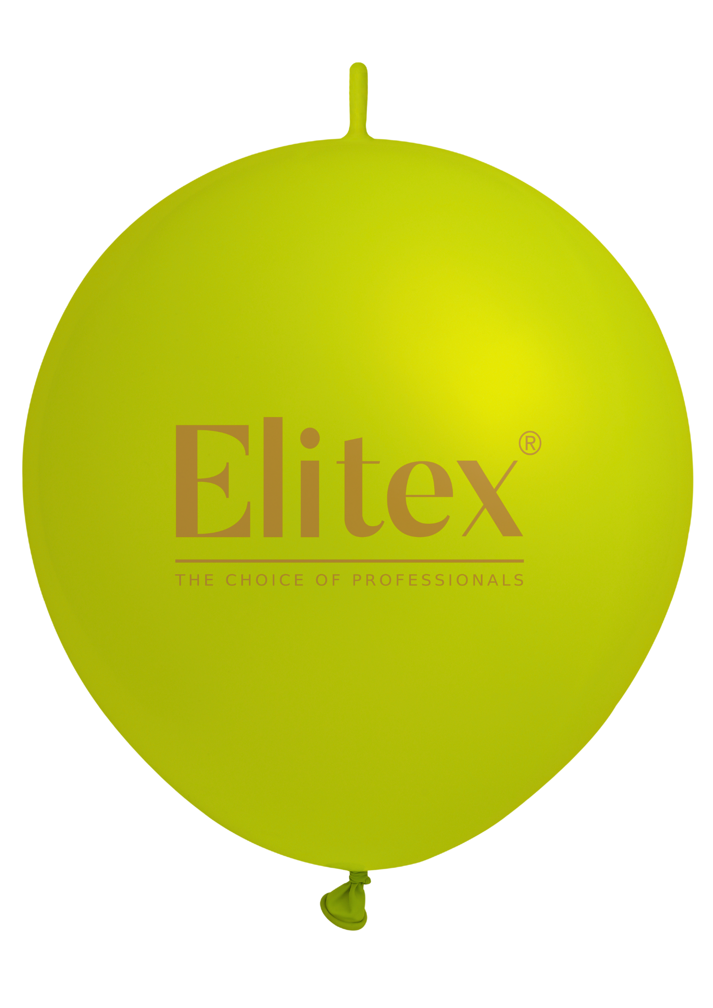 12" Elitex Lemon Green Pastel Link Latex Balloons | 100 Count
