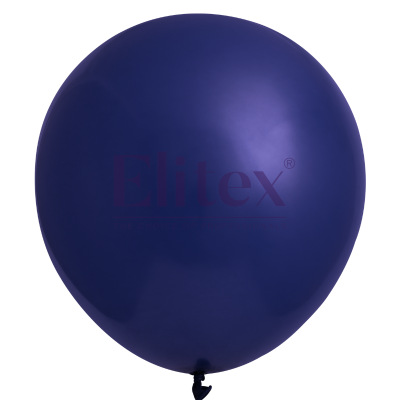 12" Elitex Navy Blue Standard Round Latex Balloons | 50 Count