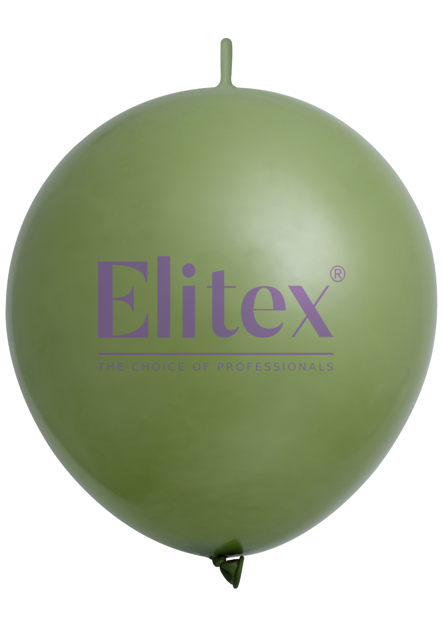 12" Elitex Olive Green Standard Link Latex Balloons | 100 Count