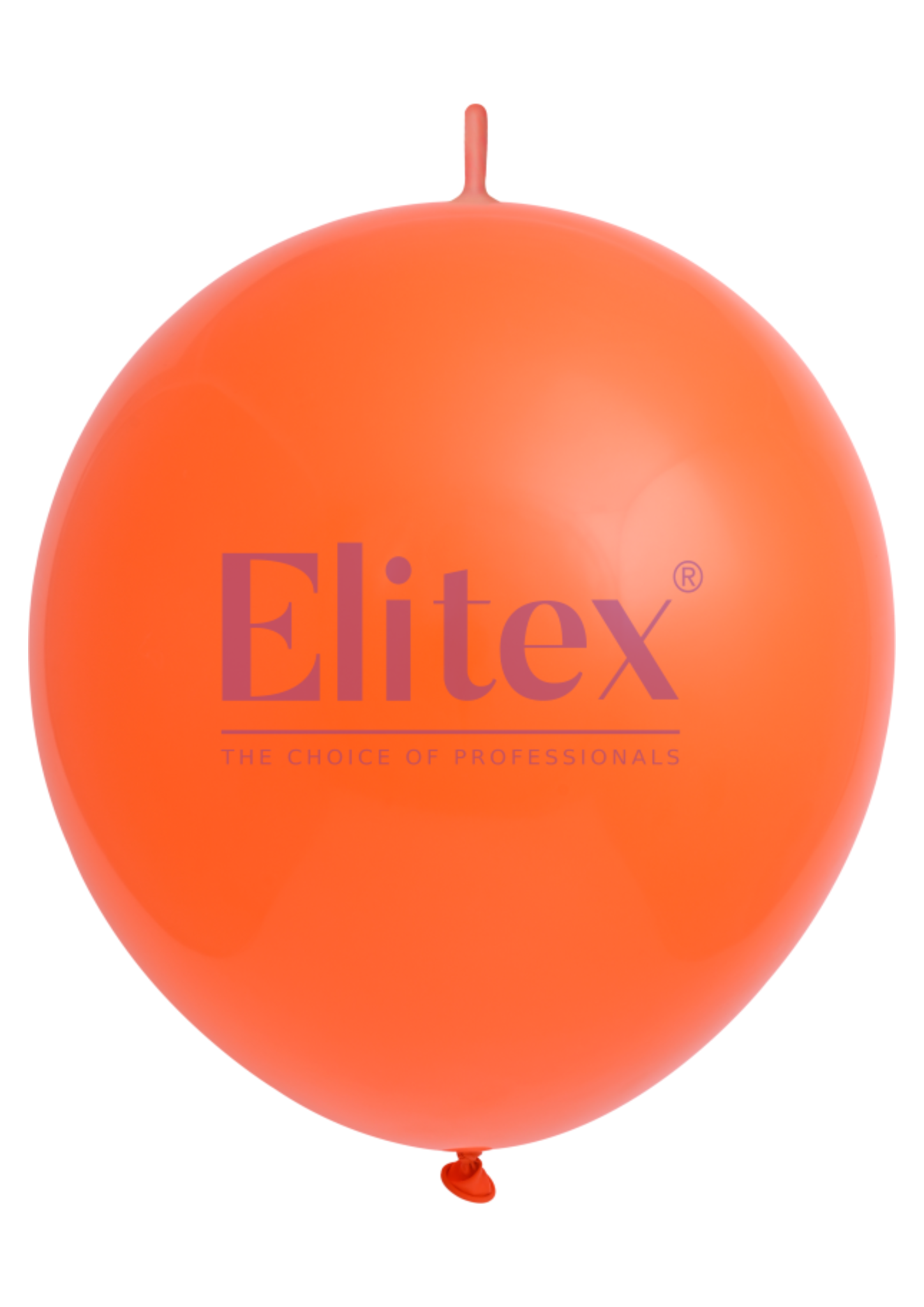 12" Elitex Orange Standard Link Latex Balloons | 100 Count