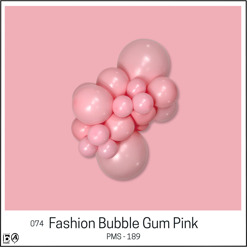 12" Sempertex Fashion Bubble Gum Pink Link-O-Loon Latex Balloons | 50 Count