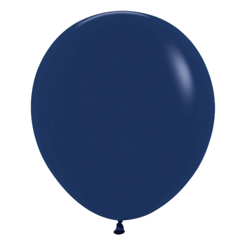18" Sempertex Fashion Navy Latex Balloons | 25 Count