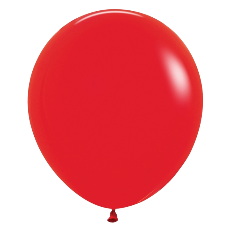 18" Sempertex Fashion Red Latex Balloons | 25 Count