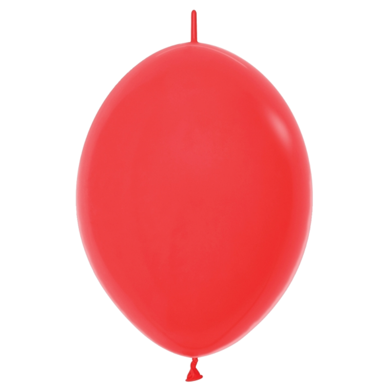 12" Sempertex Fashion Red Link-O-Loon Latex Balloons | 50 Count