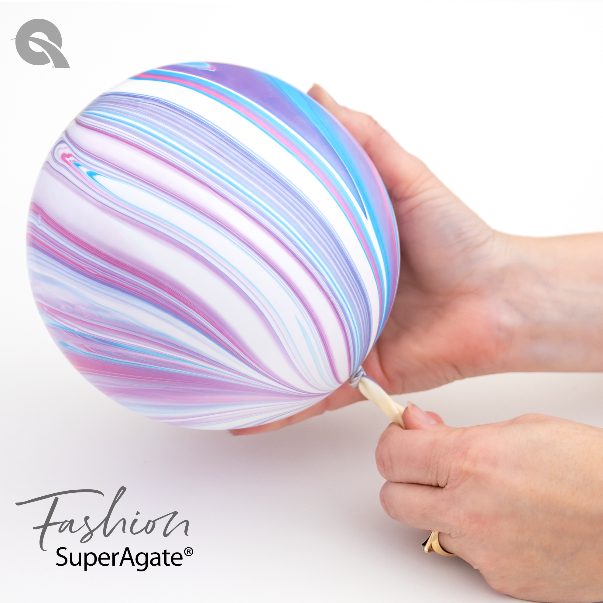 30" Qualatex Fashion SuperAgate Latex Balloons | 2 Count