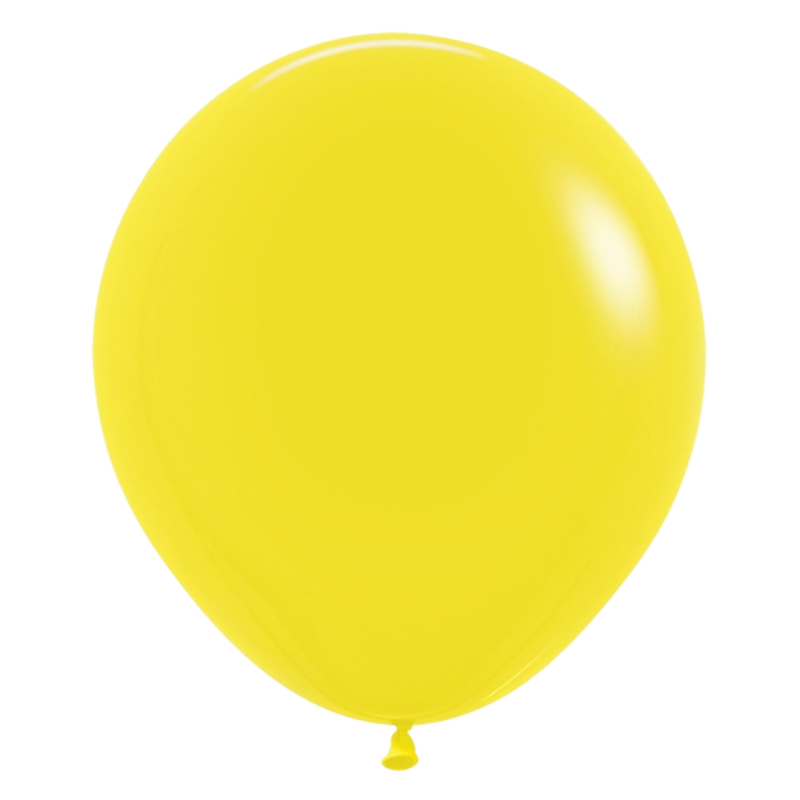 18" Sempertex Fashion Yellow Latex Balloons | 25 Count