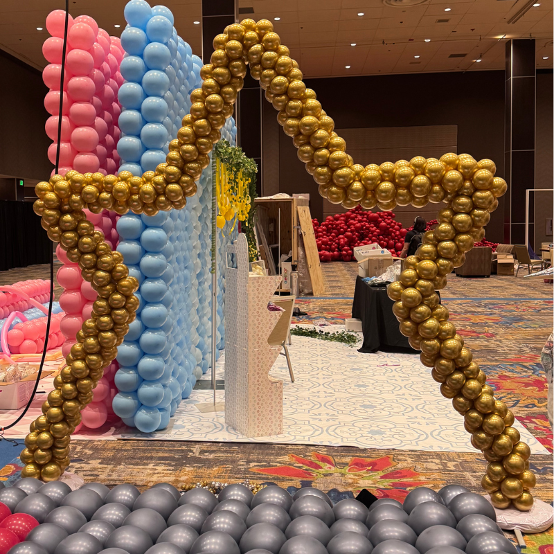 Marco de arco de globo de estrella | 6 pies de altura