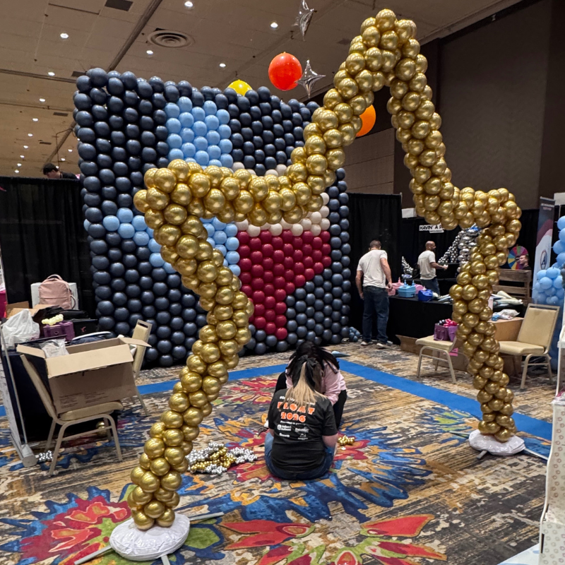 Marco de arco de globo de estrella | 6 pies de altura