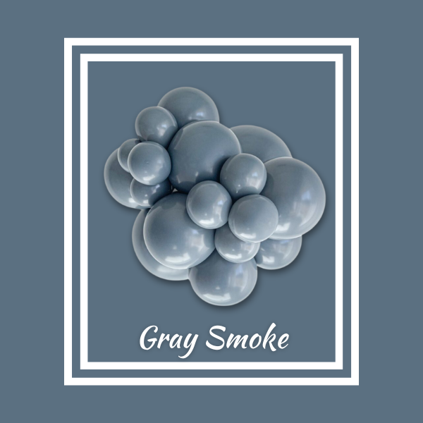 5 Inch TUFTEX Gray Smoke Latex Balloons | 50 Count - Wholesale 5 Inch TUFTEX Gray Smoke Latex Balloons | 50 Count - Wholesale