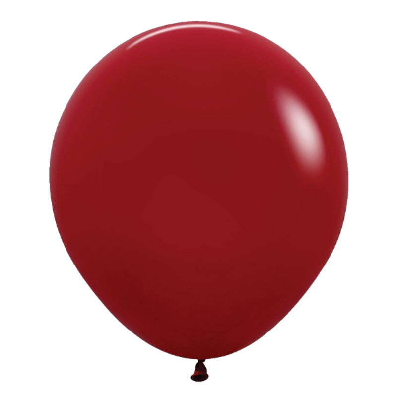 18" Sempertex Deluxe Imperial Red Latex Balloons | 25 Count
