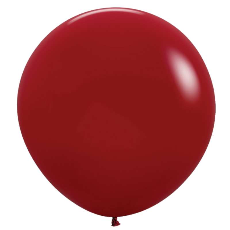 24" Sempertex Deluxe Imperial Red Latex Balloons | 10 Count