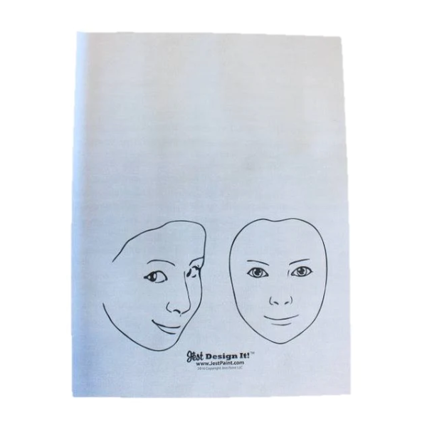 Water Activated Face Paint Practice Vinal Cloth Mat
