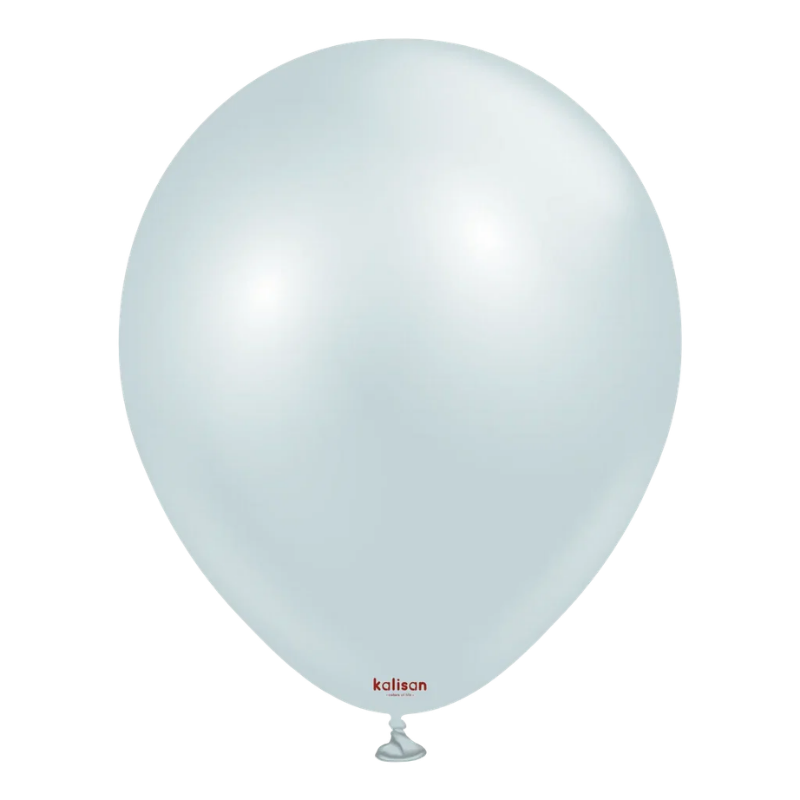 12" Kalisan Aura Ice Blue Latex Balloons | 50 Count