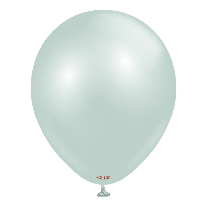12" Kalisan Aura Ice Mint Latex Balloons | 50 Count