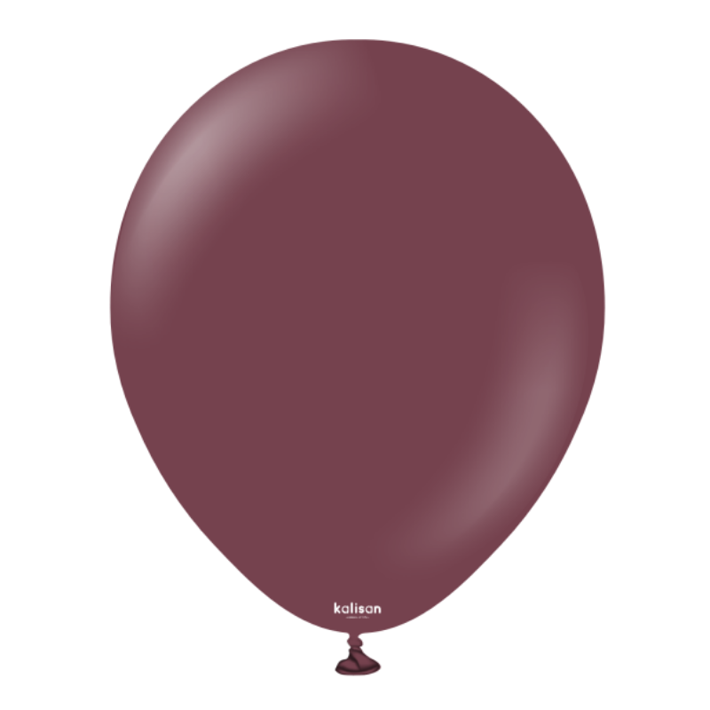 5" Kalisan Standard Burgundy Latex Balloons | 100 Count